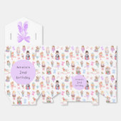 Notenkraker verjaardag bedankdoosjes (Ongevouwen)