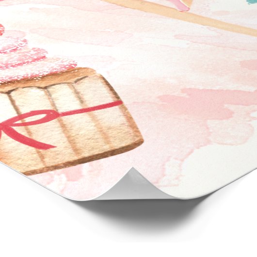 Notenkraker Verjaardag Feeënland Van Zoete Achterg Poster (Hoek)