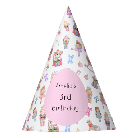 Notenkraker verjaardag feesthoedjes (Voorkant)