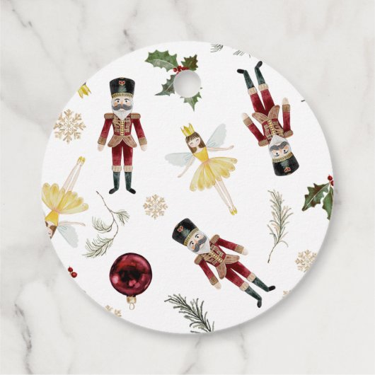 Notenkraker Verjaardagsfeest Dank u Bedankjes Labels (Achterkant)