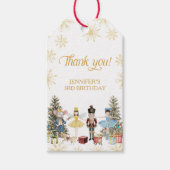 Notenkraker Verjaardagsfeest Dank u Cadeau Labels Cadeaulabel (Voorkant)