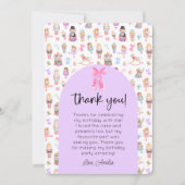 Notenkraker Verjaardagsfoto Dank u Kaart (Voorkant)