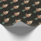 Notenkraker Vintage Kerstmis Cadeaupapier (Hoek)