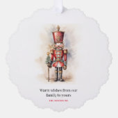  Notenkraker & Vrolijk Kerstfeest Ornament Kaart (Voorkant)