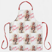 Notenkraker & Vrolijk Kerstfeest Schort (Voorkant)