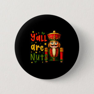 Notenkraker Vrolijk Kerstmis Grappige Kerst Pyjama Ronde Button 5,7 Cm