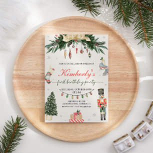  Notenkraker Winter Onederland 1e Verjaardag Kaart