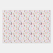 Notenkrakerpatroon Kerstmis Inpakpapier Vel (Voorkant 3)