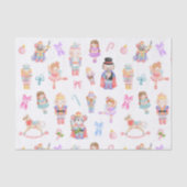 Notenkrakerpatroon Kerstmis Tissuepapier (Voorkant)