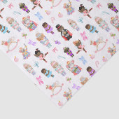 Notenkrakerpatroon Kerstmis Tissuepapier (Detail)