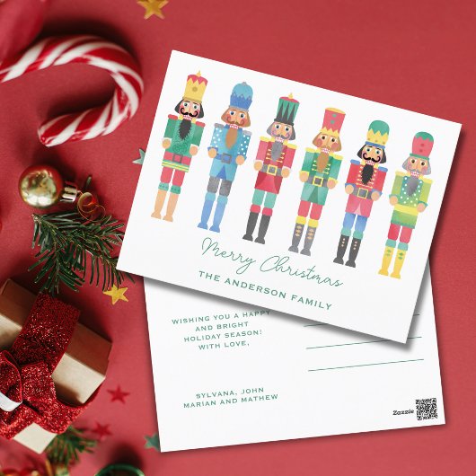 NOTENKRAKERS KERSTMIS BRIEFKAART