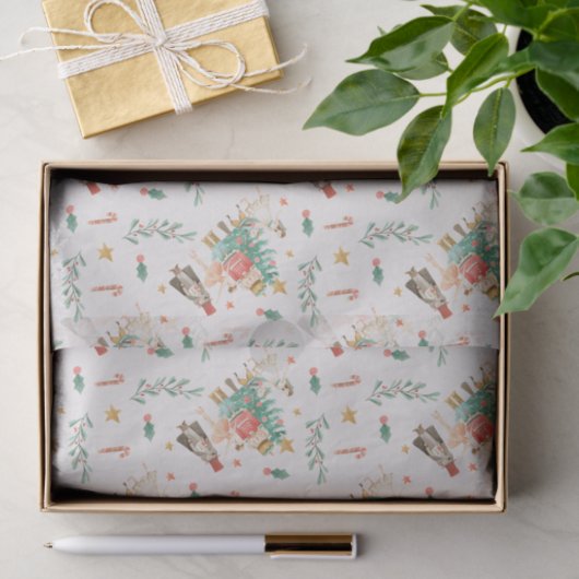 Notenkrakerthema Weefselinpakpapier Tissuepapier (Geschenk)