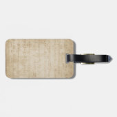 Notenschlüssel Bagagelabel (Achterkant horizontaal)