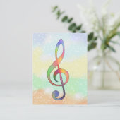 Notenschlüssel briefkaart (Staand voorkant)