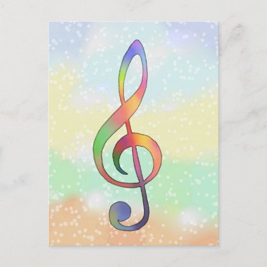 Notenschlüssel briefkaart (Voorkant)