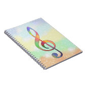 Notenschlüssel notitieboek (Rechterzijde)