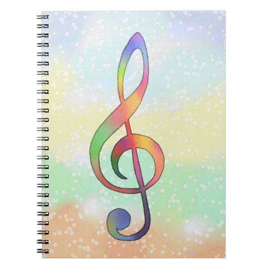 Notenschlüssel notitieboek (Voorkant)