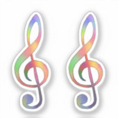 Notenschlüssel sticker (Voorkant)