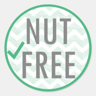 Notenvrij voedsel allergie Alert Stickers
