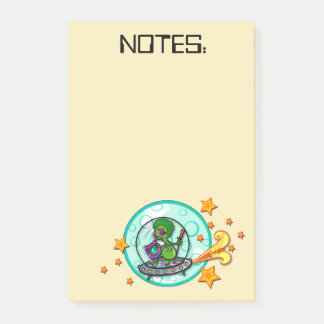 NOTEPAD ALIEN GRAPHIQUE VERTICAL POST-IT DISCO FUN