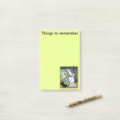 NOTEPAD VERTICAL POST-IT DE L'UNICORN NETTE (Sur un bureau)