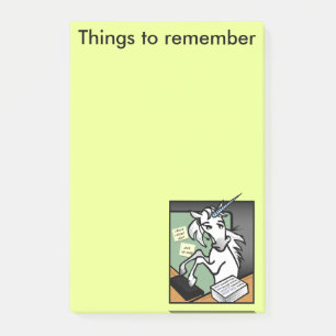 NOTEPAD VERTICAL POST-IT DE L'UNICORN NETTE