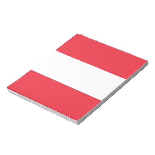 Notepad with Flag of Austria Notitieblok (Gedraaid)