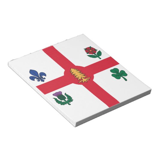 Notepad with Flag of Montreal, Canada Notitieblok (Schuin)