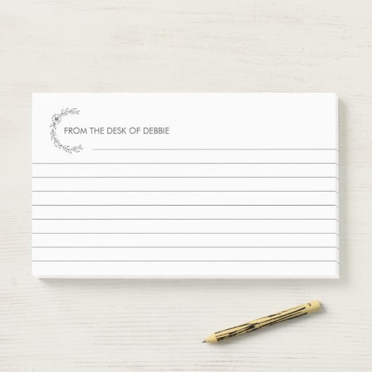 Notes 3M Post-it® personnalisées (Sur un bureau)