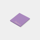 Notes adhésives Post-it Script Violet Personnalisé (Incliné)