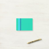 Notes Aqua Blue Stripes Post-it® (Sur un bureau)
