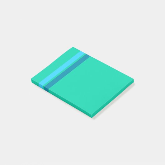 Notes Aqua Blue Stripes Post-it® (Incliné)