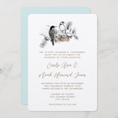 Notes blanches de Faire-part de mariage Inséparabl (Devant / Derrière)