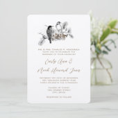 Notes blanches de Faire-part de mariage Inséparabl (Debout devant)