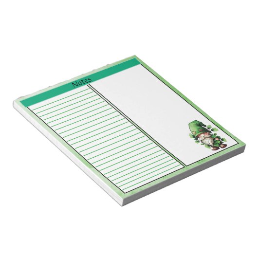 Notes chanceuses Bloc-notes St. Patrick’s Day (Incliné)