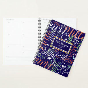 Notes Coeurs et étoiles Bleu