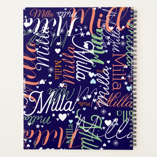 Notes Coeurs et étoiles Bleu (Dos)