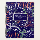 Notes Coeurs et étoiles Bleu (Devant)