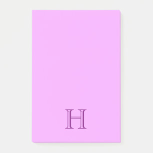 Notes collantes de post-it de monogramme