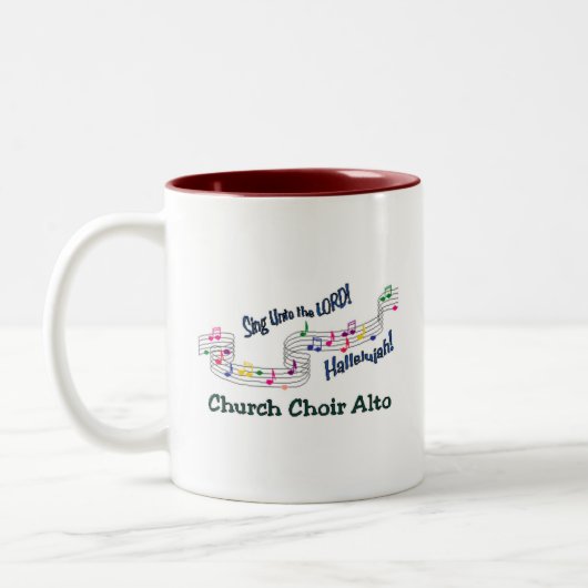 Notes colorées Choir Alto Mug (Gauche)