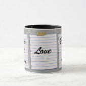 Notes d'amour pour la tasse de grand-maman (Centre)