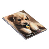 Notes d'amour sur le chiot - Journal du Carnet (Côté Droit)