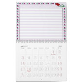 Notes de blocs de tulipes 2011 Calendrier (Jan 2027)