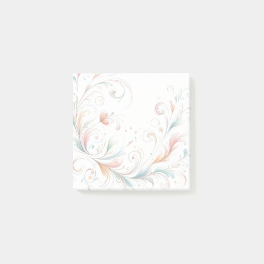 Notes de bureau Soft Flourish - Post-It Notes (Devant)