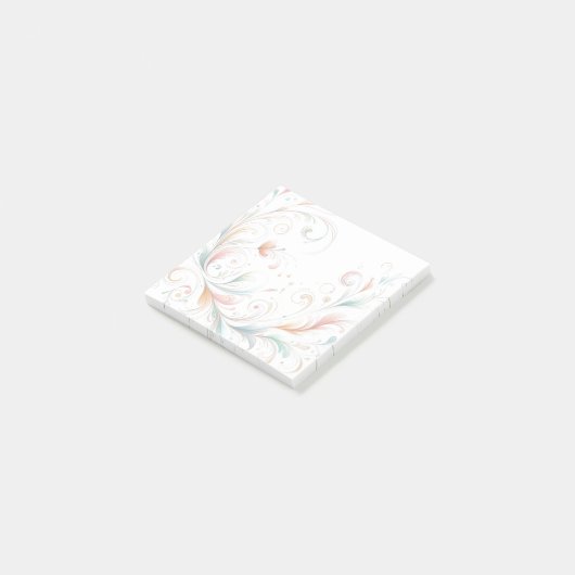 Notes de bureau Soft Flourish - Post-It Notes (Incliné)