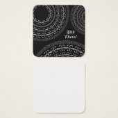 Notes de Carré en noir et blanc pour l'écriture de (Devant & derrière)