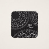 Notes de Carré en noir et blanc pour l'écriture de (Devant)