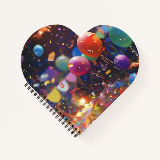 Notes de coeur - Carnet en forme de coeur (Devant)