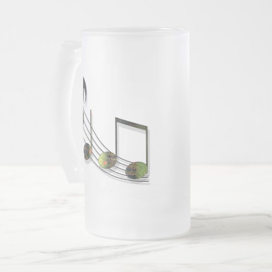 Notes de dubstep Mug (Devant gauche)