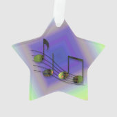 Notes de dubstep Ornement acrylique (dos)